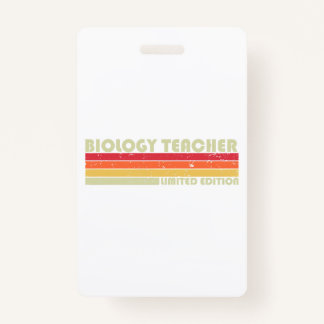 Crachá PROFESSOR DE BIOLOGIA Funny Job Profissão de Títul