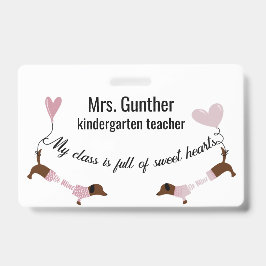 Crachá Professor de Dia de os namorados