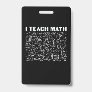 Crachá Professor de Matemática Ensino Matemática