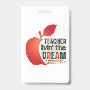 Crachá Professor Vivendo o Sonho