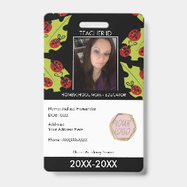 Crachá Professora Escola de Ensino Superior Mãe Identific