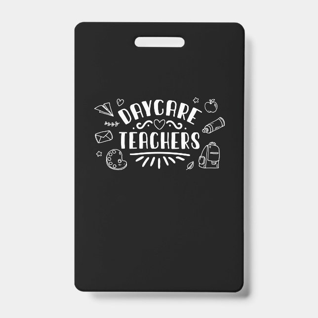 Crachá Professores de creche (Frente)