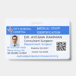 Crachá Profissional|Assistência médica|Identificaç