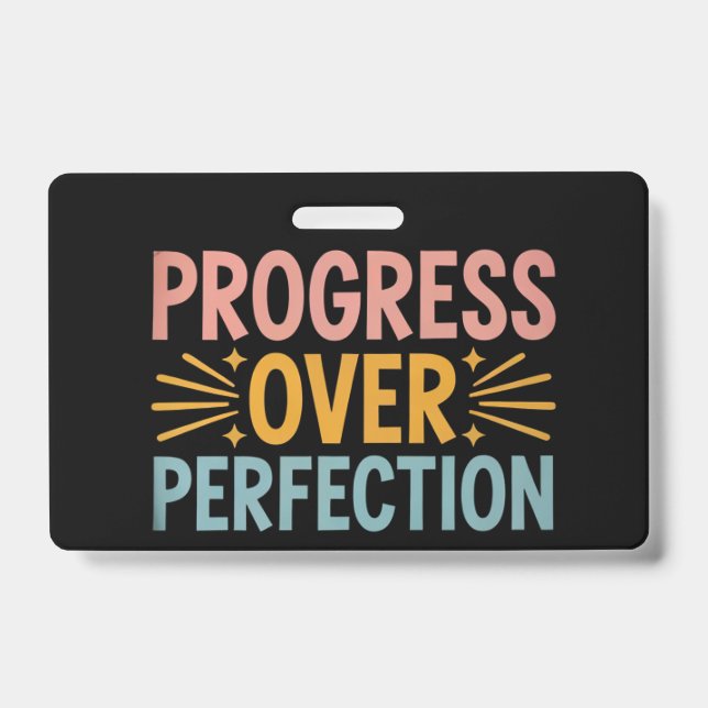 Crachá Progresso do Professor em Detrimento da Perfeição  (Frente)