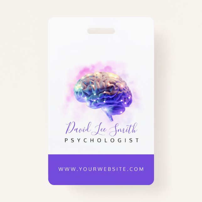 Crachá psicólogo/neurologista (Frente)