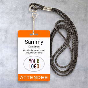 Crachá Pulseira com Logotipo do Evento e Clip de Identifi
