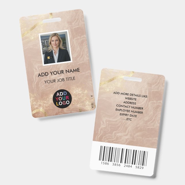 Crachá Pulseira de Identificação com Código de Barras QR  (Frente e verso)