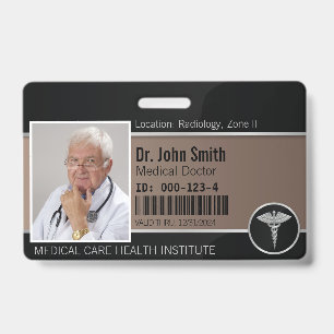 Crachá Pulseira de Identificação Médica Profissional Prat