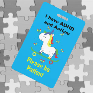 Crachá Pulseira de Identificação para Autismo e TDAH Neur