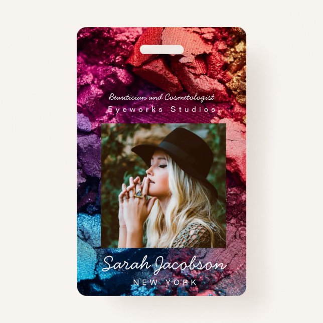 Crachá Push Luxury Cosmetics Cosmetologist Eyeshadow (Frente)