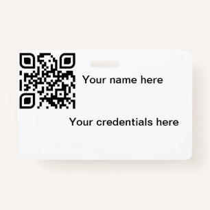 Crachá Qr