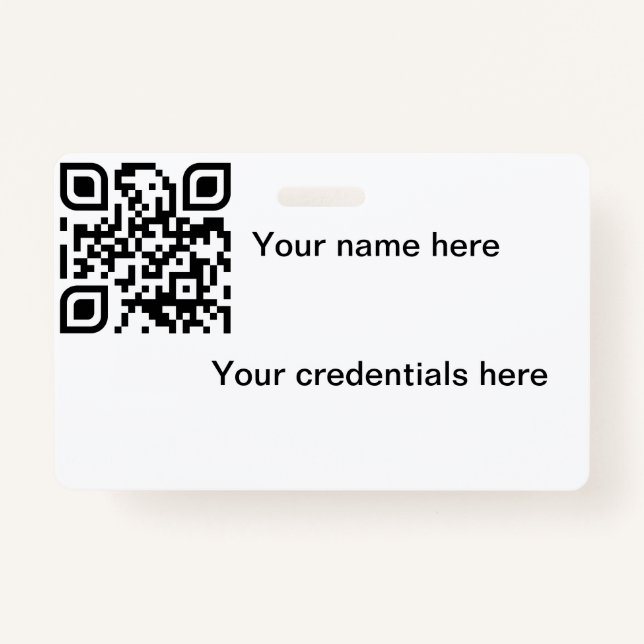 Crachá Qr (Frente)