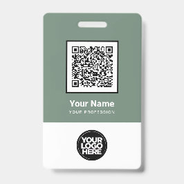 Crachá Qr Code Personalizado do Funcionário Código de Bar
