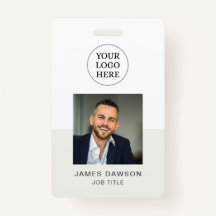 QR de ID de foto de funcionário profissional de Ci