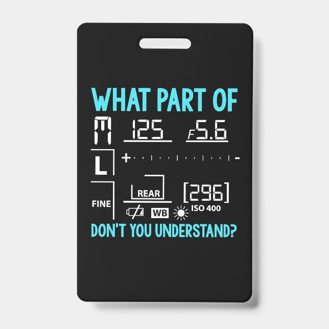 Crachá Que Parte Do Fotógrafo (Frente)