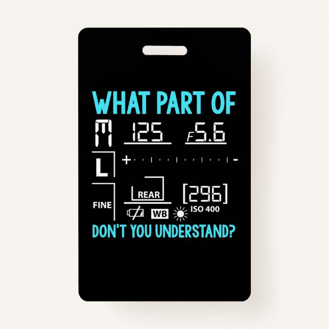 Crachá Que Parte Do Fotógrafo (Frente)