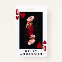 Queen of Hearts Feminine Photo Hairdresser Name