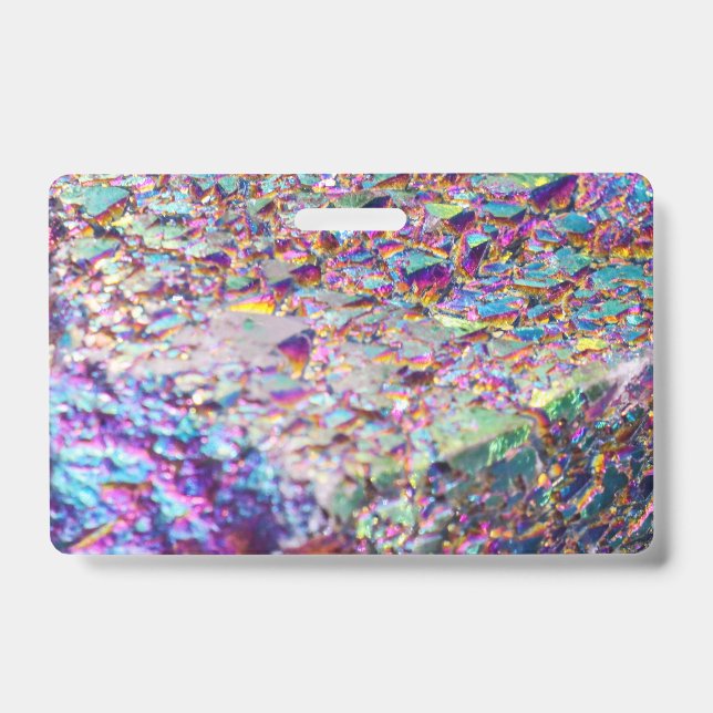 Crachá Rainbow Aura Crystals (Frente)