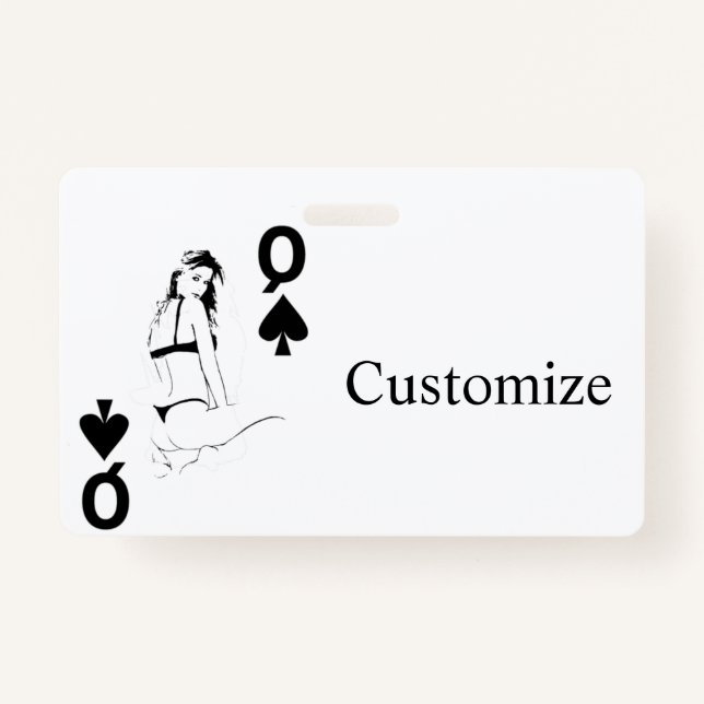 Crachá Rainha do Espadas Bikini Garota Trovão (Frente)