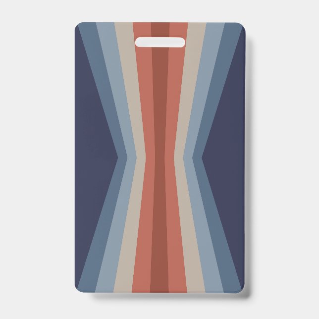 Crachá Reflexo de arco-íris em estilo retrô (Frente)