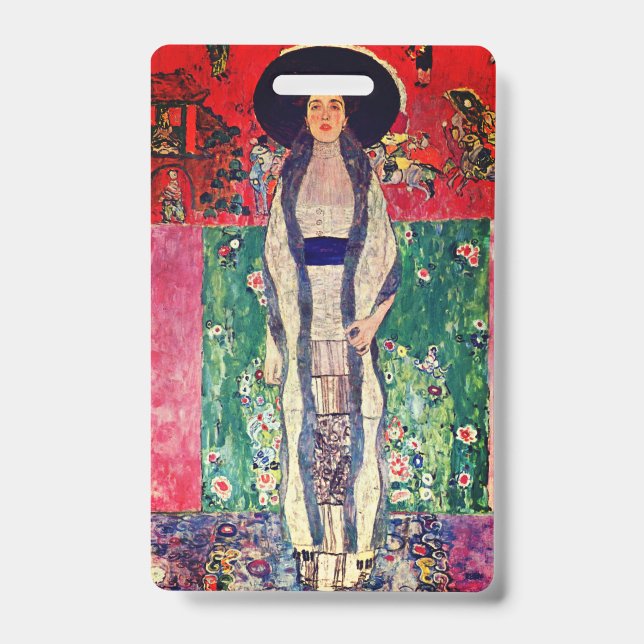 Crachá Retrato de Adele Bloch-Bauer II de Gustav Klimt (Frente)