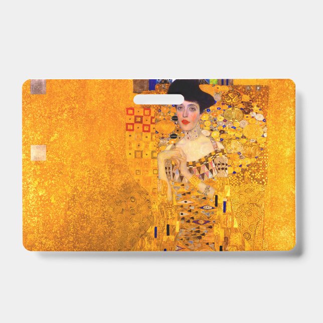 Crachá Retrato de Gustav Klimt de Adele Bloch Bauer (Frente)