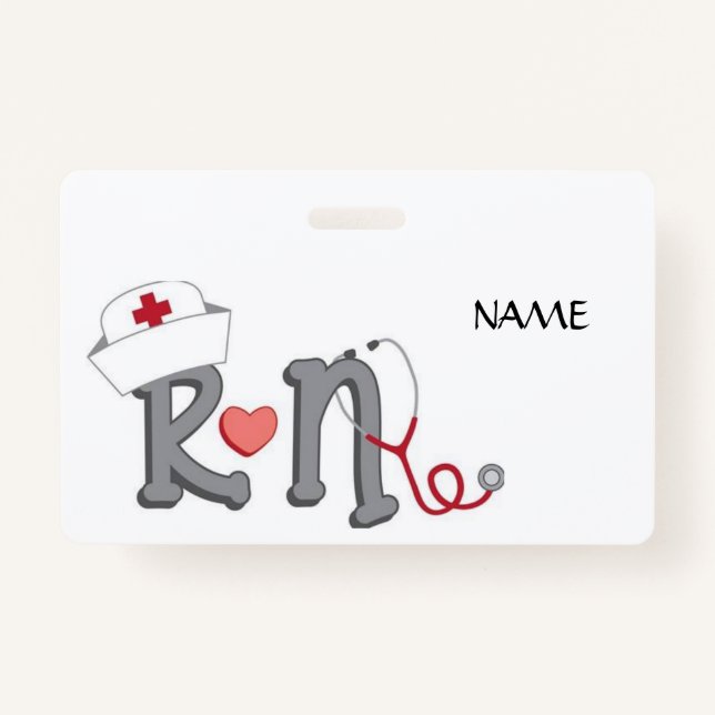 Crachá RN Name Badge (Frente)