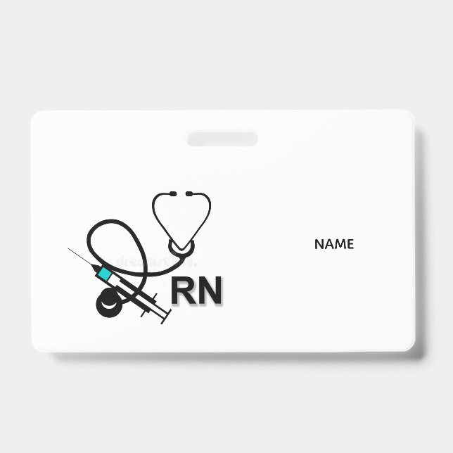 Crachá RN Name Badge (Frente)
