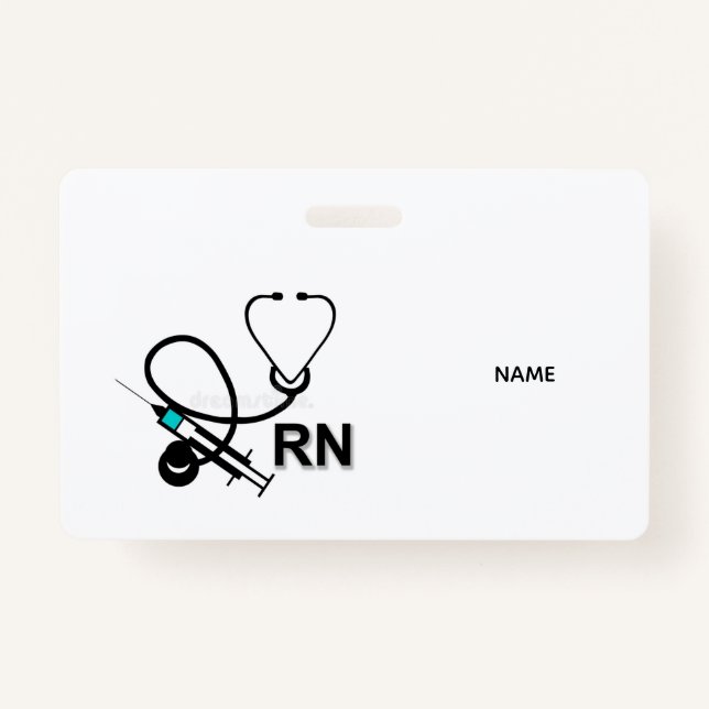 Crachá RN Name Badge (Frente)