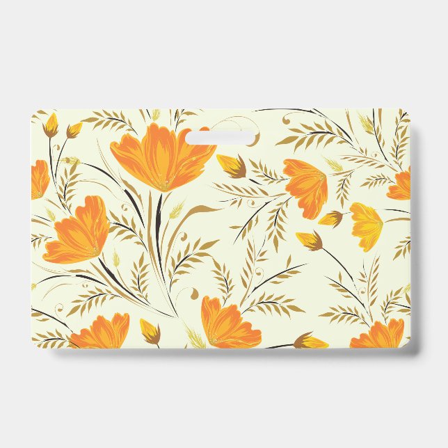 Crachá Rosa amarela (Frente)