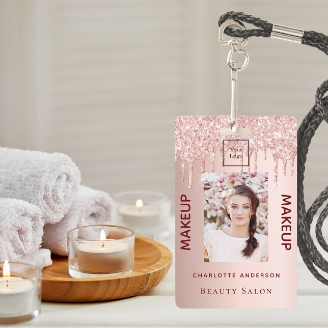 Crachá Rosa dourado brilho cor-de-rosa fotografia beleza  (Criador carregado)