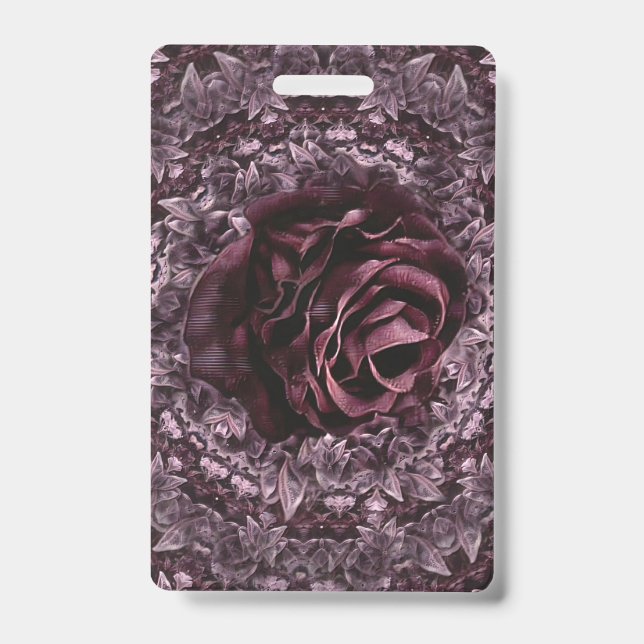 Crachá Rosa Mandala (Frente)