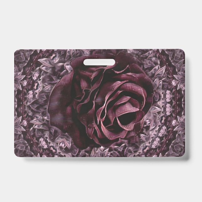 Crachá Rosa Mandala (Frente)