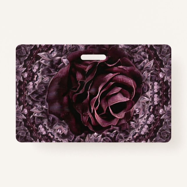 Crachá Rosa Mandala (Frente)