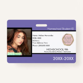 Crachá Roxo da Escola de Escolaridade