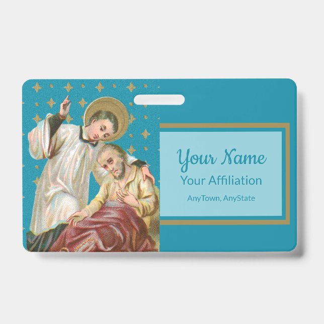 Crachá Rua Aloysius Gonzaga & Plague Victim (Estilo 2; M0 (Frente)