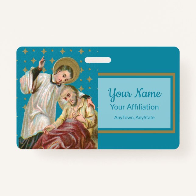 Crachá Rua Aloysius Gonzaga & Plague Victim (Estilo 2; M0 (Frente)