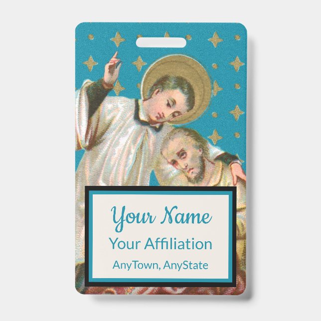 Crachá Rua Aloysius Gonzaga & Plague Victim (Estilo 2; M0 (Frente)