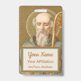 Crachá Rua. Bento da Nursia (JM 07; Estilo 2)