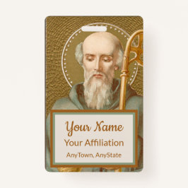 Crachá Rua. Bento da Nursia (JM 07; Estilo 2)