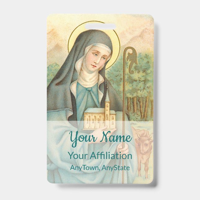 Crachá Rua. Brigid da Irlanda (M 014) (Frente)