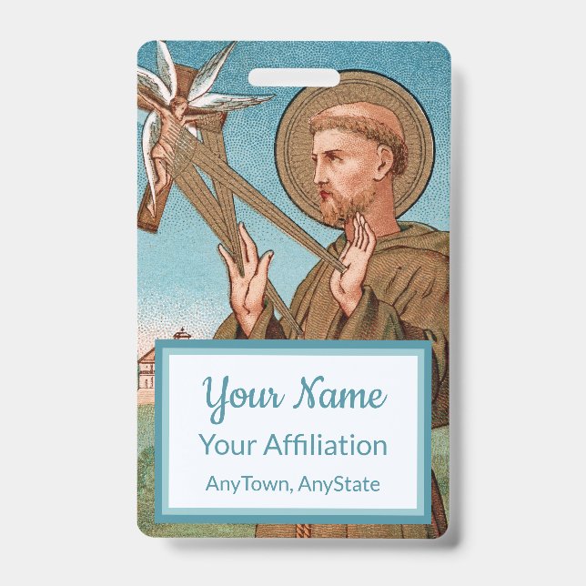 Crachá Rua. Francis of Assisi, Pater Seraphicus (SAU 040) (Frente)