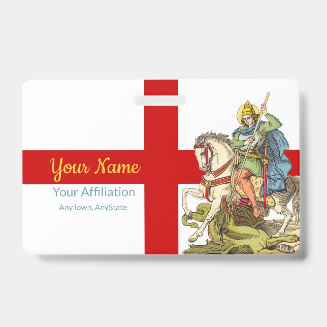 Crachá Rua. George em Horseback (BS 01) (Frente)