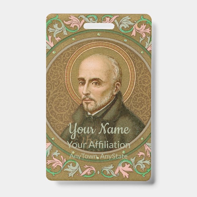 Crachá Rua. Ignatius Loyola (BK 050) (Estilo 3) (Frente)