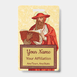 Crachá Rua. Jerome como Cardeal com Livro (P 004)