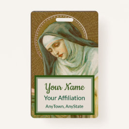 Crachá Rua. Mary Magdalene de Pazzi (JM 45) (Estilo 2)