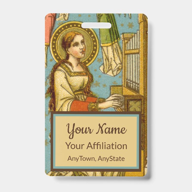 Crachá Rua NeoGótica. Cecília de Roma (detalhes; BNG 02) (Frente)