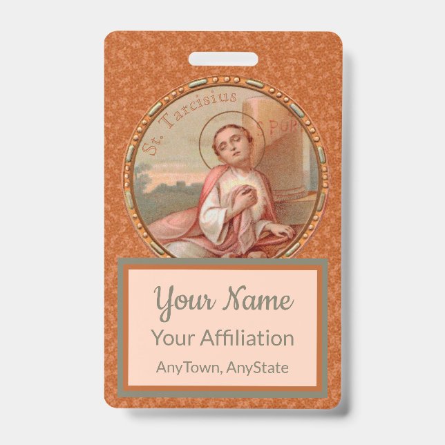 Crachá Rua. Tarcisius of Roma Roundel (BF 004) (Frente)