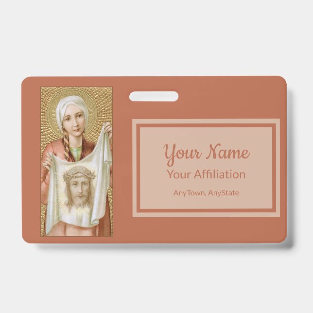 Crachá Rua. Verônica de Jerusalém (JM 60; Estilo2) (Frente)