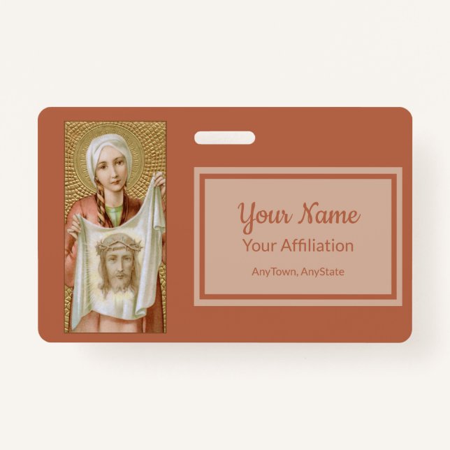 Crachá Rua. Verônica de Jerusalém (JM 60; Estilo2) (Frente)